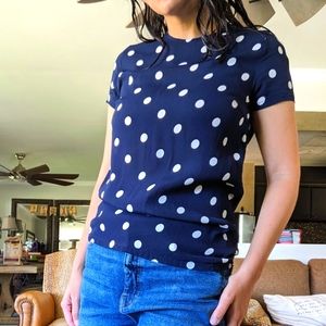 Reformation Polka Dot Blouse